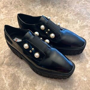 Karl Lagerfeld platform loafers